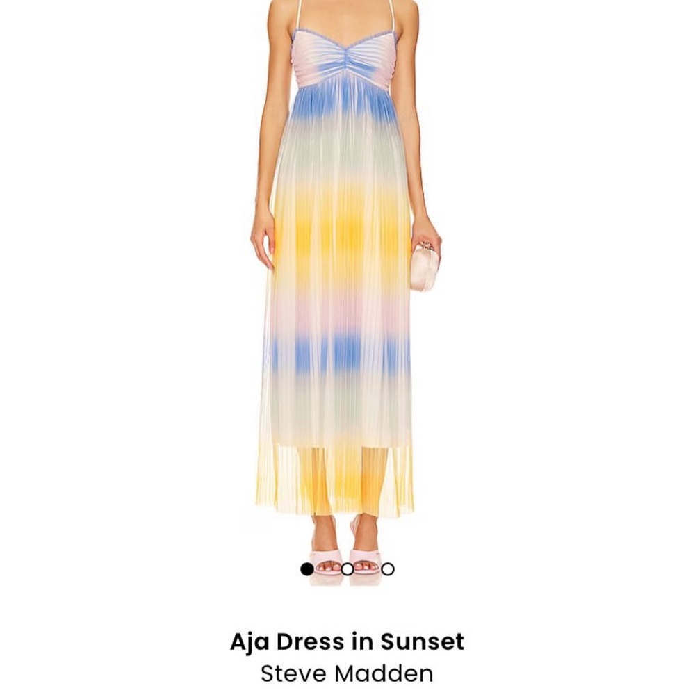 Steve Madden Blue and White Sundress Sleeveless Maxi